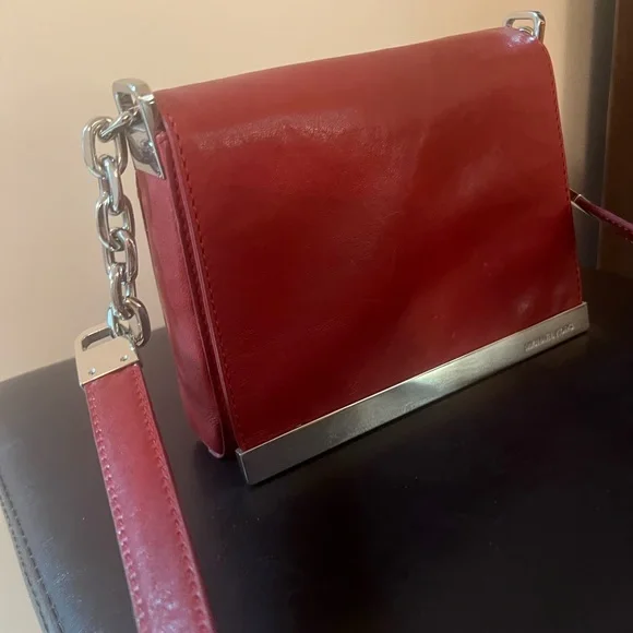 Michael Kors Scarlet Shoulder Bag with Silver Accents - Picture 3 of 7
